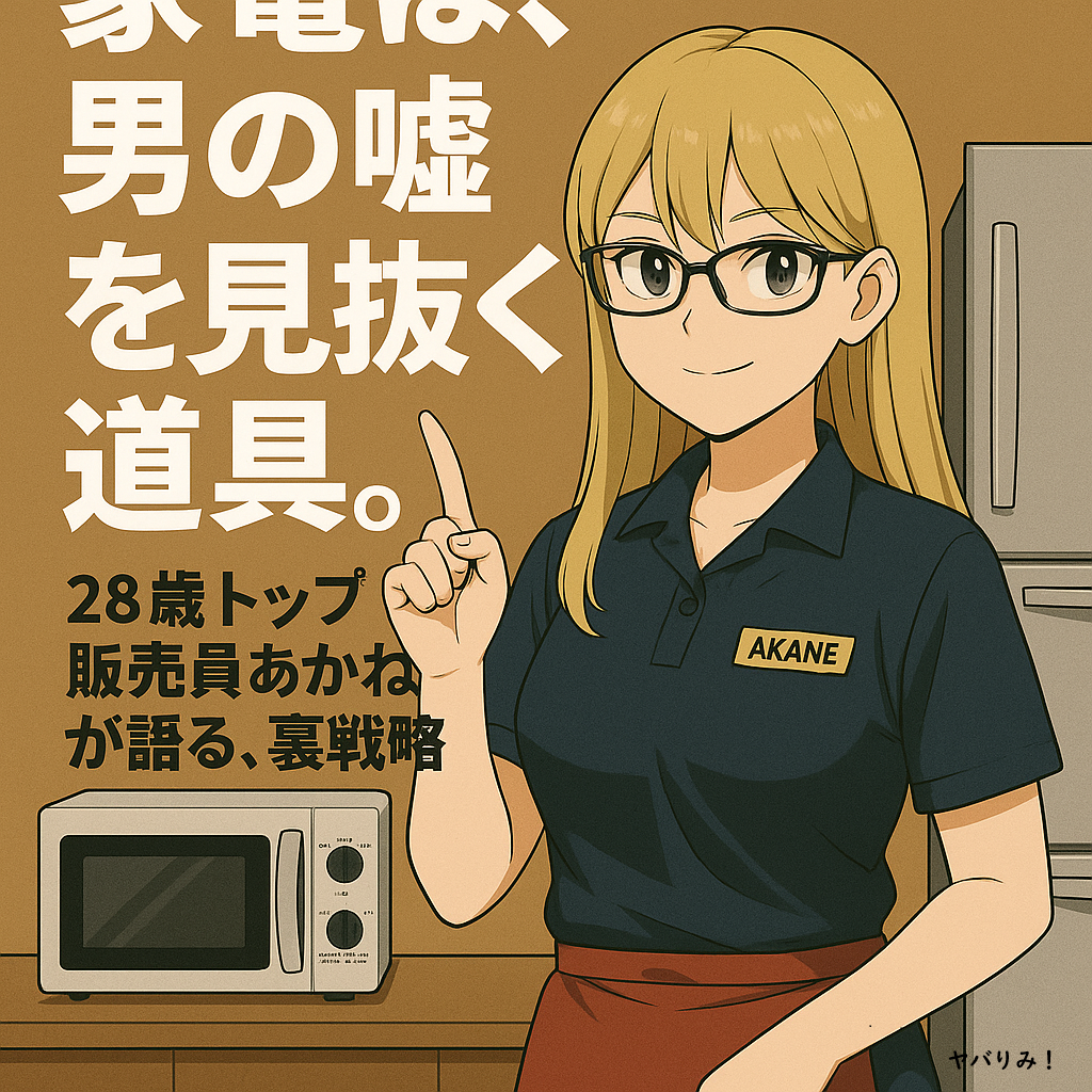 ヤバりみ！公式キャラ・あかね（家電担当のプロ販売員）