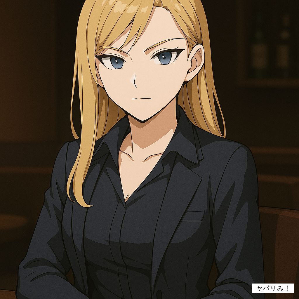 「ナジカ(編集部ジャーナリスト) — 都会的で鋭い視線のポートレイト。記事の語り手を表すビジュアル。」