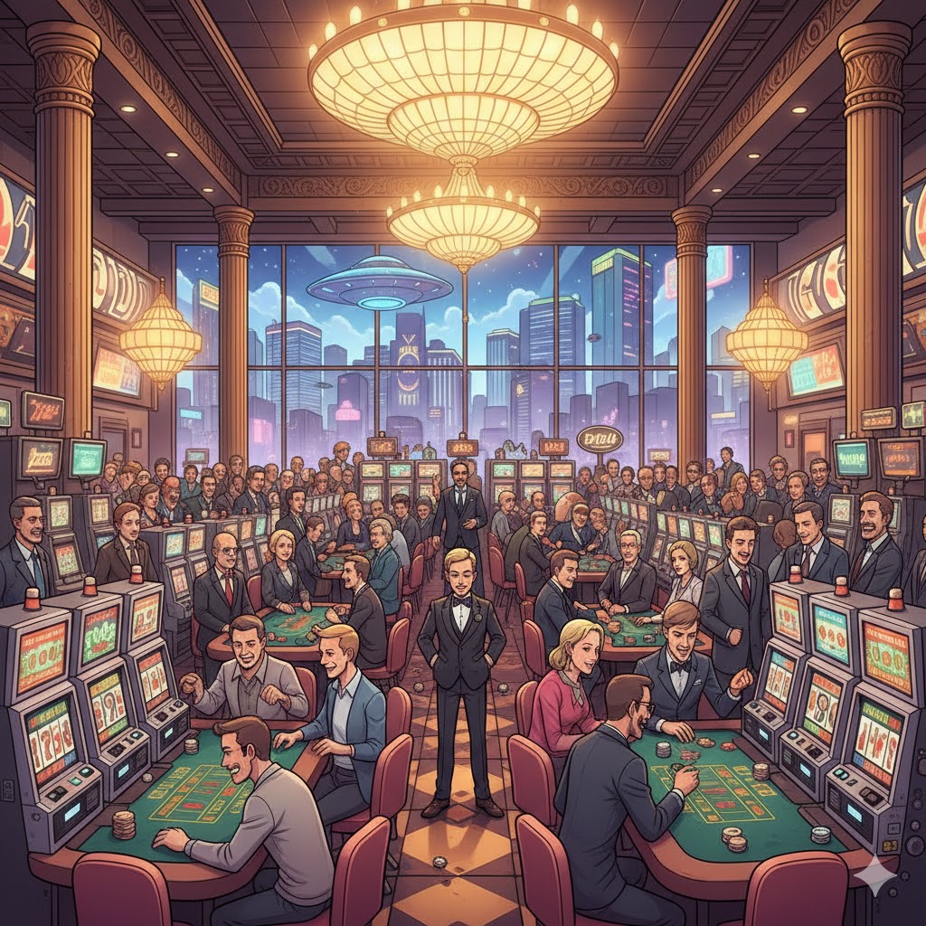 巨大カジノの様子