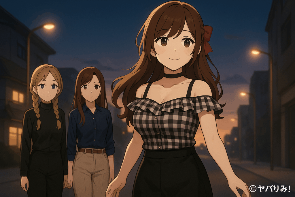 夜明けの街を歩き出すルミ。ストーカーの恐怖を乗り越えた解放の象徴。