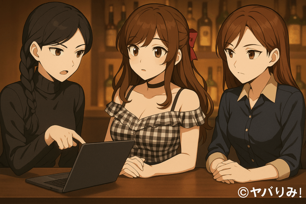 ナジカが裏社会の知識をもとに、デジタル防衛戦略を説明する。