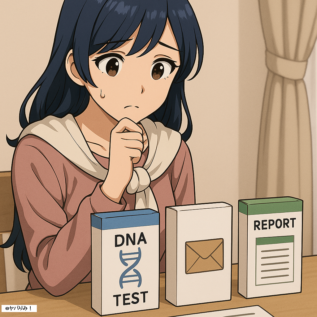 複数のキットを前に悩むリコ