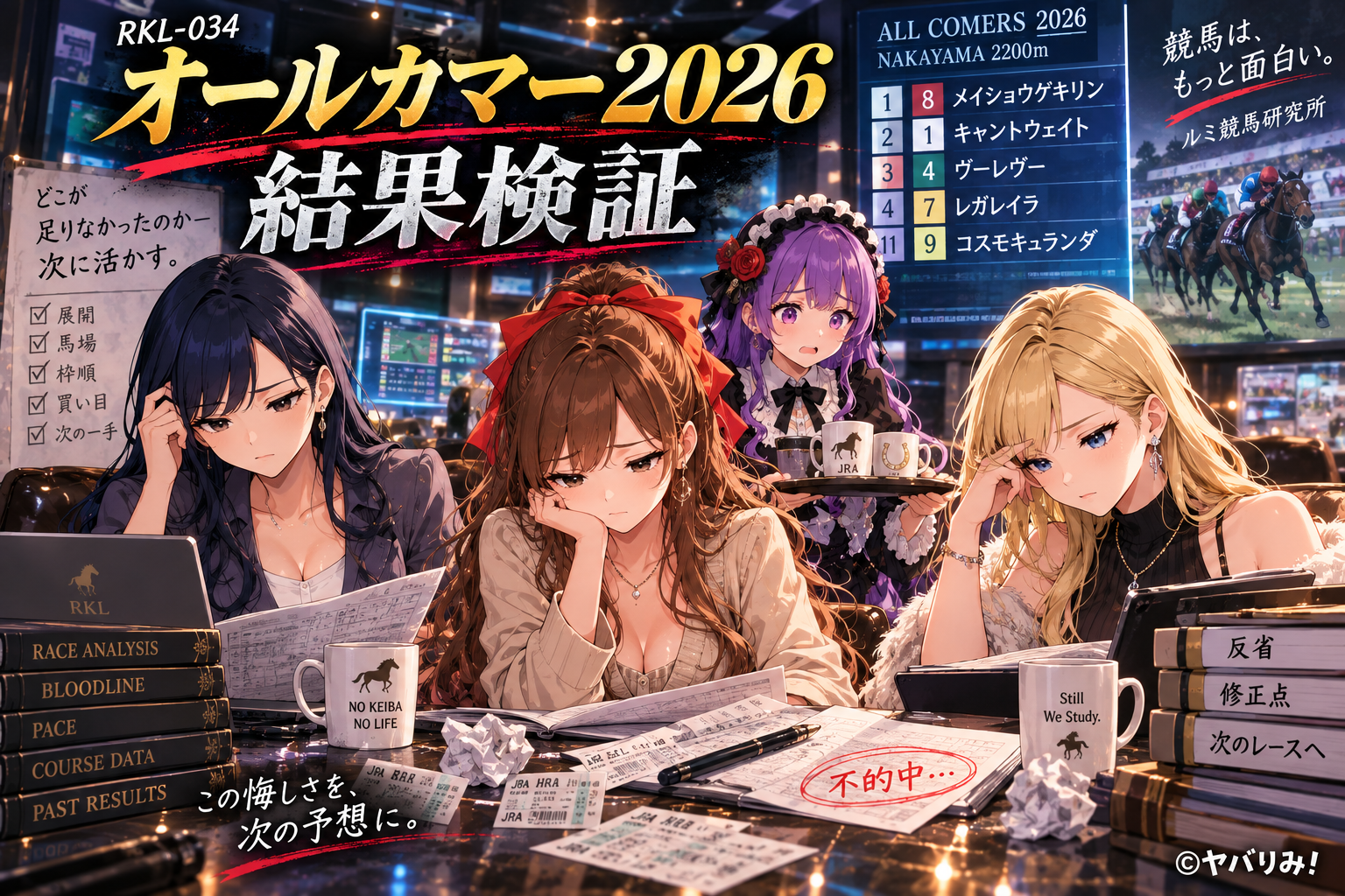 RKL-034|オールカマー2026 結果検証――穴キャントウェイト2着、▲ヴーレヴー3着。それでも固定6点は6,000円→0円