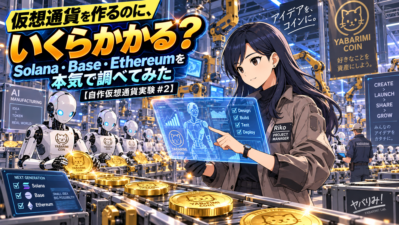 仮想通貨を作るのに、いくらかかる？ Solana・Base・Ethereumを本気で調べてみた【自作仮想通貨実験 #2】