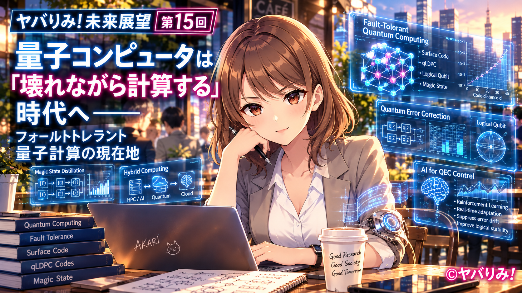ヤバりみ!未来展望 第15回|量子コンピュータは「壊れながら計算する」時代へ――フォールトトレラント量子計算の現在地
