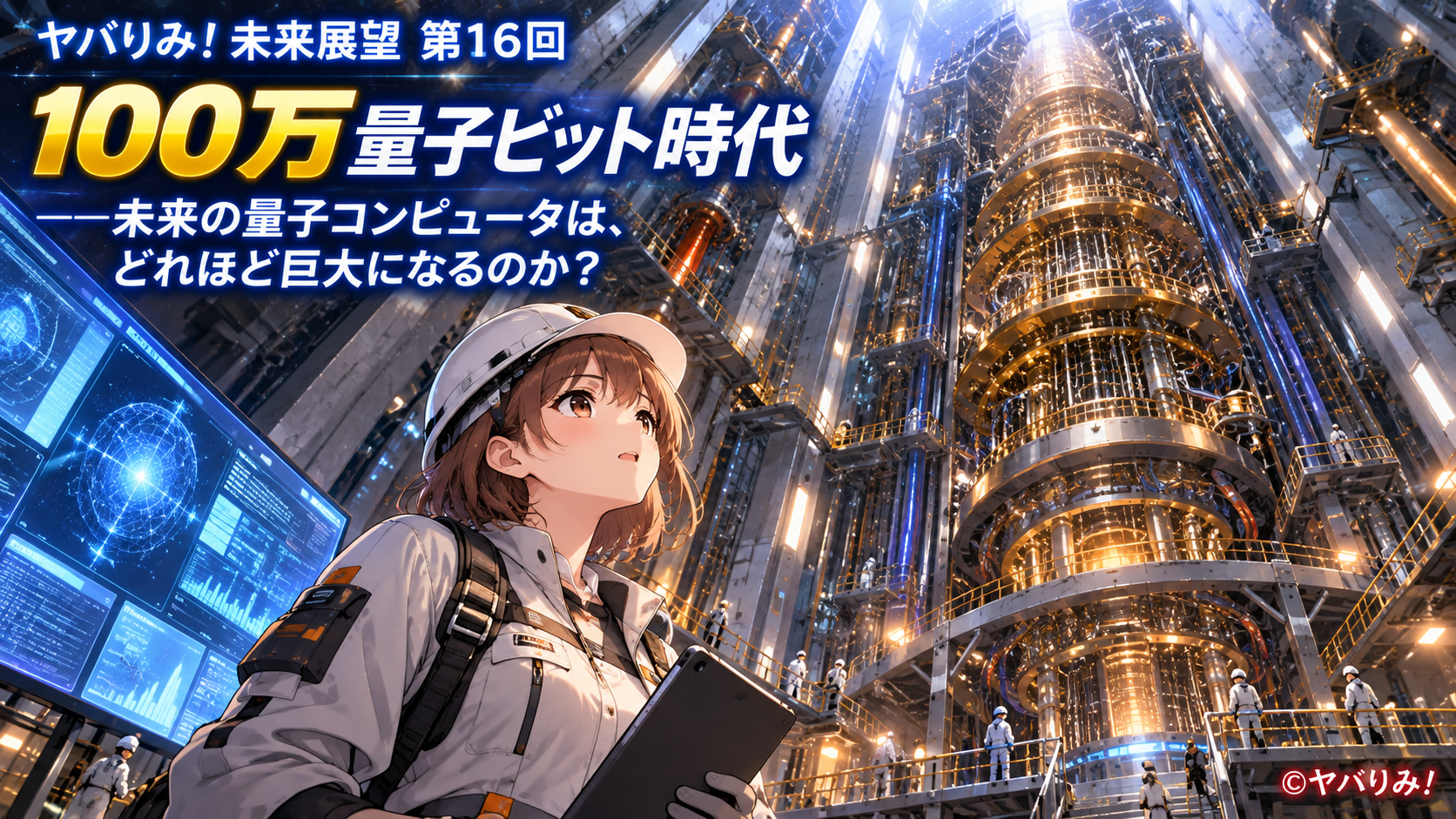 ヤバりみ！未来展望 第16回｜100万量子ビット時代――未来の量子コンピュータは、どれほど巨大になるのか？