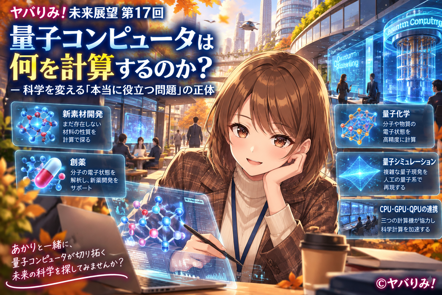 ヤバりみ！未来展望 第17回｜量子コンピュータは何を計算するのか？――科学を変える「本当に役立つ問題」の正体